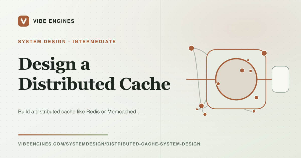 Design a Distributed Cache — A Guided System Design | Vibe Engines