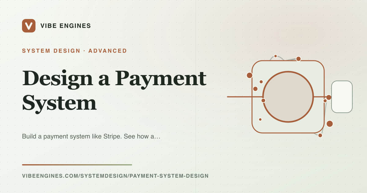 Design a Payment System — A Guided System Design | Vibe Engines