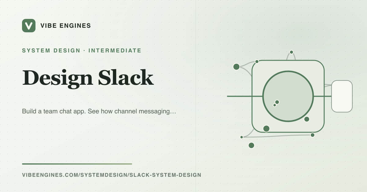 Design Slack — A Guided System Design | Vibe Engines